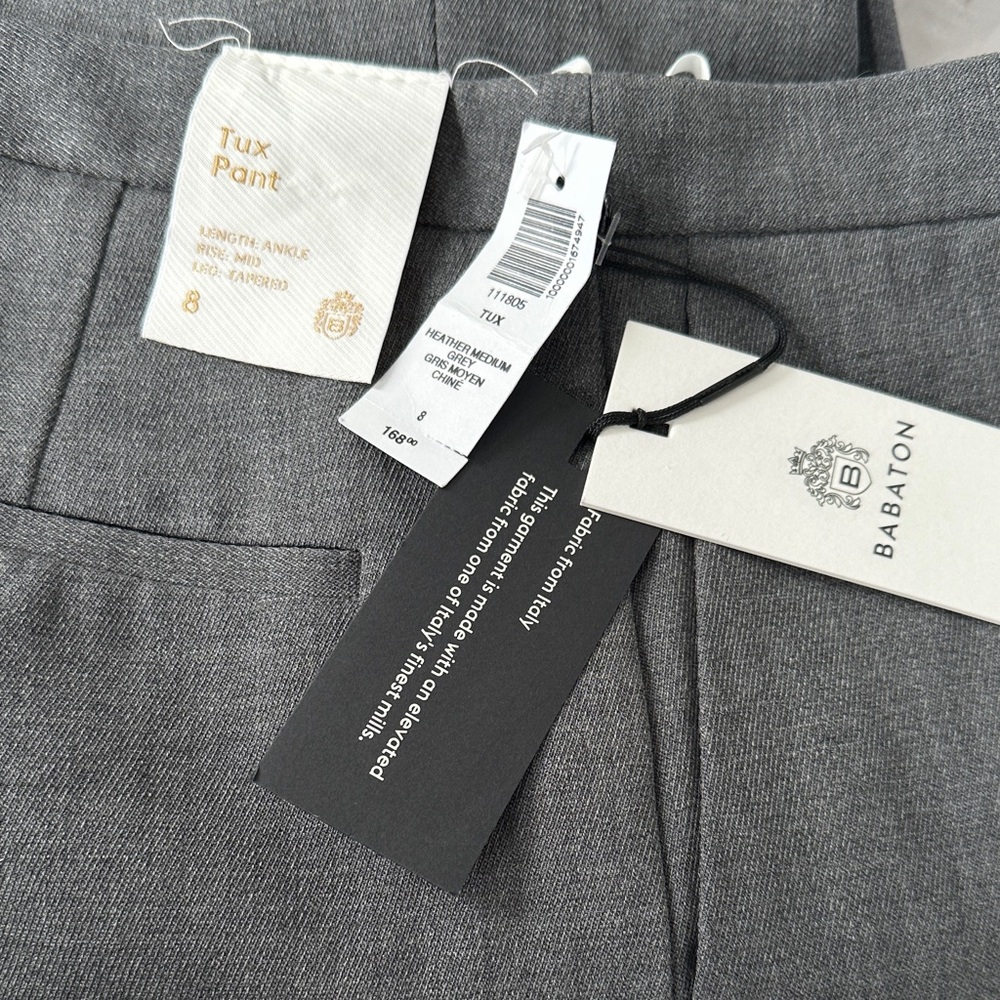 Babaton Gray Tailored Tux Pants